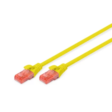 Digitus CAT6 U-UTP patch kábel 0,5m sárga