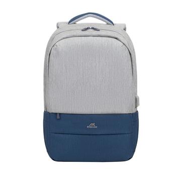 RivaCase 7567 Anti-theft laptop hátizsák 17,3" szürke/sötétkék