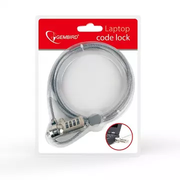 Gembird LK-CL-01 4-digit Combination Cable Lock for Notebooks