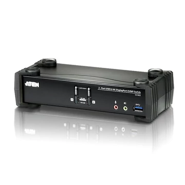ATEN 2 portos USB 3.0 4K Displayport KVMP switch