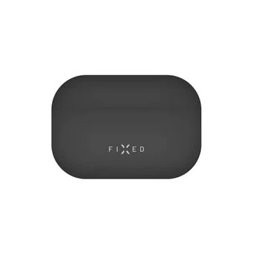 FIXED Silky szilikon tok Apple Airpods Pro fülhallgatóhoz, fekete