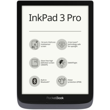 PocketBook InkPad 3 Pro 7,8" E-book olvasó 16GB Metallic