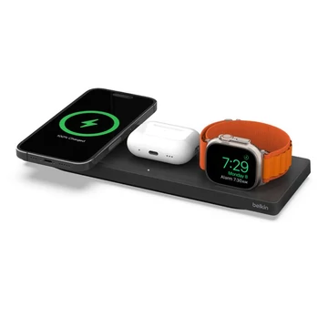 Belkin BoostCharge Pro 3-in-1 Wireless Charging Pad with MagSafe Black Belkin BoostCharge Pro 3-in-1 Wireless Charging Pad with MagSafe Black