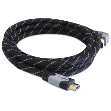 DeLock Cable High Speed HDMI with Ethernet – HDMI A male > HDMI A male angled 4K 2m