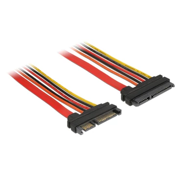 DeLock Extension cable SATA 6 Gb/s 22 pin plug > SATA 22 pin receptacle (3.3 V + 5 V + 12 V) 30cm DeLock Extension cable SATA 6 Gb/s 22 pin plug > SATA 22 pin receptacle (3.3 V + 5 V + 12 V) 30cm