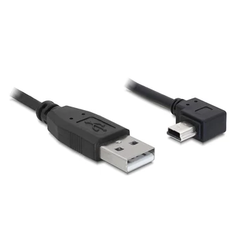 DeLock Cable USB 2.0-A male > USB mini-B 5pin male angled 5m
