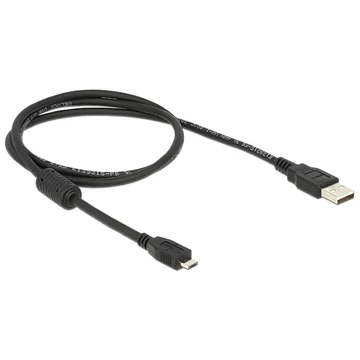 DeLock Cable USB2.0 -A male to USB- micro A male 1m Black
