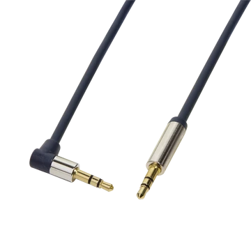 Logilink CA11300 3,5mm Stereo M/M 90° angled Audio Cable 3m Blue
