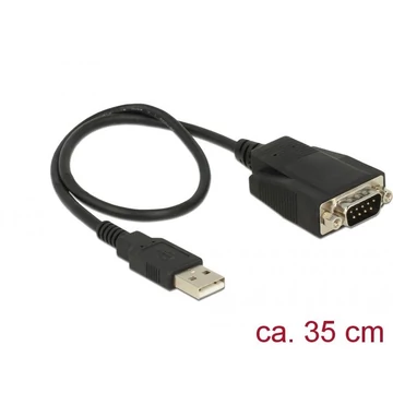 DeLock USB 2.0 Type-A male > 1x Serial RS-232 DB9 male with screws and nuts ESD protection Adapter DeLock USB 2.0 Type-A male > 1x Serial RS-232 DB9 male with screws and nuts ESD protection Adapter