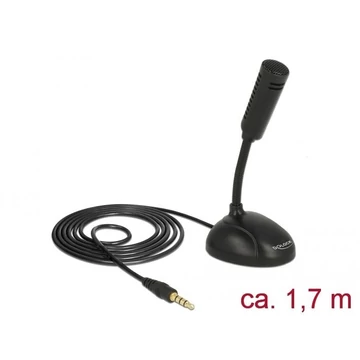 DeLock Condenser Microphone Omni-Directional for Smartphone / Tablet with gooseneck 3.5 mm 4 pin ste DeLock Condenser Microphone Omni-Directional for Smartphone / Tablet with gooseneck 3.5 mm 4 pin ste