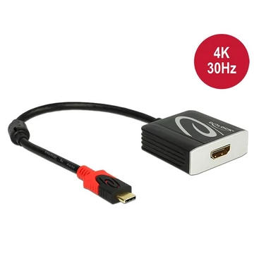 DeLock USB Type-C male > HDMI female (DP Alt Mode) 4K 30Hz adapter Black DeLock USB Type-C male > HDMI female (DP Alt Mode) 4K 30Hz adapter Black