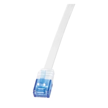 Logilink AWG32 patch kábel Flat Cat.6 U/UTP SlimLine 15m fehér