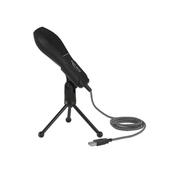 DeLock USB Condenser Microphone with Table Stand ideal for gaming Skype and vocals DeLock USB Condenser Microphone with Table Stand ideal for gaming Skype and vocals