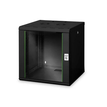 Digitus DN-19 12U-6/6-SW falra szerelhető rackszekrény fekete