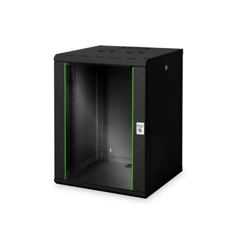 Digitus DN-19 16U-6/6-SW falra szerelhető rackszekrény fekete