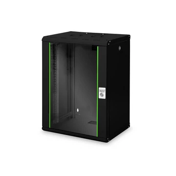 Digitus DN-19 16-U-SW falra szerelhető rackszekrény fekete