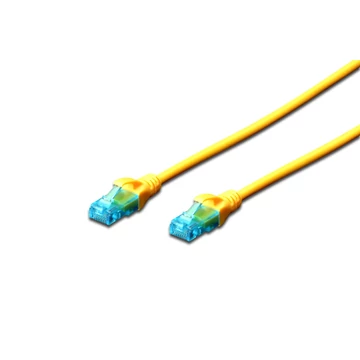 Digitus CAT5e U-UTP patch kábel 1m sárga