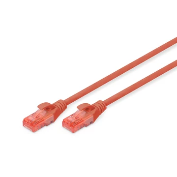 Digitus CAT6 U-UTP patch kábel 0,5m piros