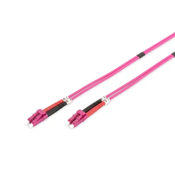Digitus DK-2533-03-4 száloptikás kábel 3 M LC I-VH OM4 violet