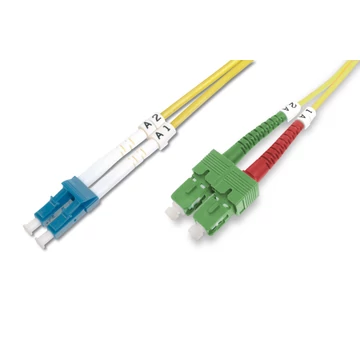 Digitus DK-292SCA3LC-03 száloptikás kábel 3 M SC/APC LC I-VH OS2 sárga Digitus DK-292SCA3LC-03 száloptikás kábel 3 M SC/APC LC I-VH OS2 sárga