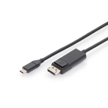 Assmann USB Type-C adapter cable, Type-C to DP 2m Black