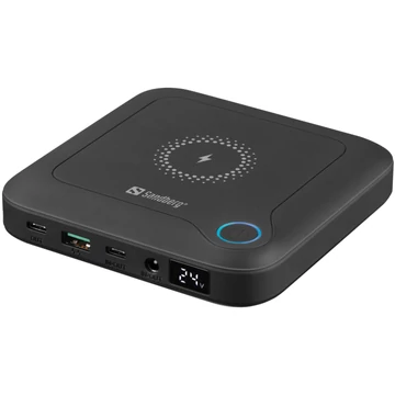 Sandberg All-in1 Laptop 24 000 mAh powerbank – USB, laptophoz, fekete