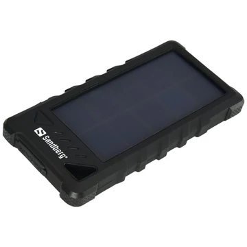 Sandberg Outdoor Solar 16 000 mAh solar powerbank – USB, fekete