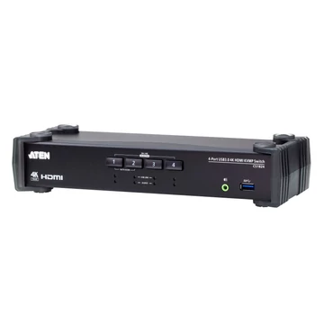 ATEN 4 portos USB 3.0 4K HDMI KVMP switch audio mixer móddal