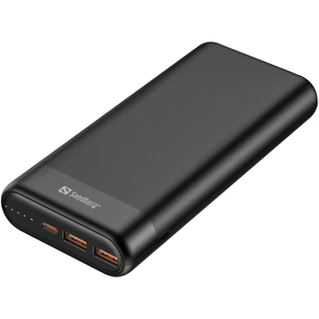 Sandberg 420-62 20 000 mAh powerbank – USB, fekete