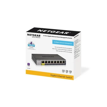 Netgear GS108T-300PES 8 portos smart managed pro switch