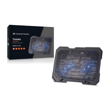 Conceptronic THANA01B 2-Fan Laptop Cooling Pad Black