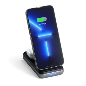 Satechi Duo Wireless 10 000 mAh Qi powerbank – Qi, asztroszürke