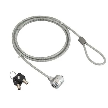 Gembird LK-K-01 Cable lock for notebooks key lock 1,8m Grey