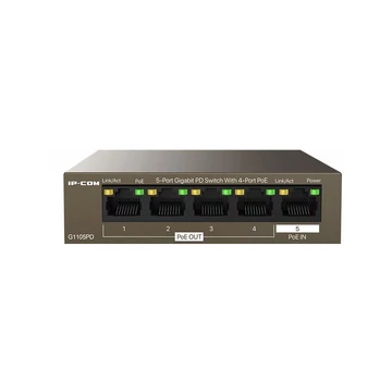 IP-COM G1105PD 5 portos gigabit PD switch 4db PoE porttal