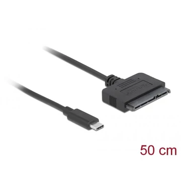 DeLock USB Type-C Converter to 22 pin SATA 6 Gb/s 0,5m Black