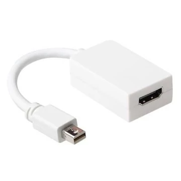 ACT Conversion mini DisplayPort male to HDMI A female cable 0,15m White ACT Conversion mini DisplayPort male to HDMI A female cable 0,15m White