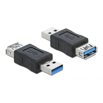DeLock USB 3.0 Adapter Type-A male to Type-A female Data Blocker Black DeLock USB 3.0 Adapter Type-A male to Type-A female Data Blocker Black