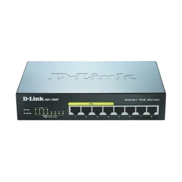 D-Link DGS-1008P/E 8 portos gigabit ethernet PoE switch