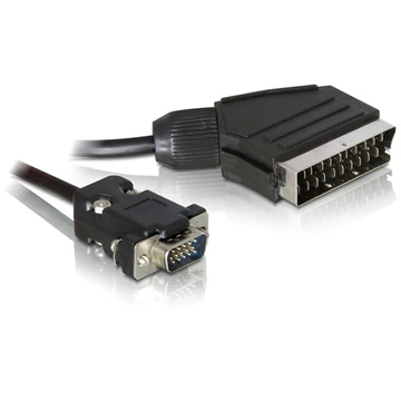 DeLock Cable Video Scart male (output) > VGA male (input) 2m