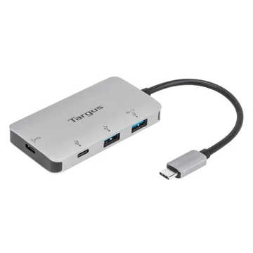 Targus USB-C Multi-Port Hub with 2x USB-A and 2x USB-C Ports with 100W PD Pass-Thru Silver Targus USB-C Multi-Port Hub with 2x USB-A and 2x USB-C Ports with 100W PD Pass-Thru Silver
