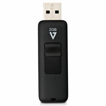 V7 2GB Slide-In connector USB2.0 Black
