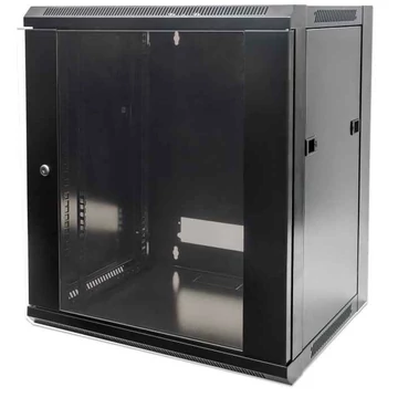 Intellinet 19" 9U Falra szerelhető Rackszekrény Black