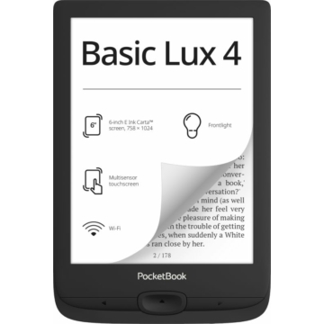 PocketBook Basic Lux 4 6" E-book olvasó 8GB Black