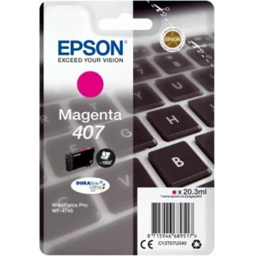 Epson T07U3 (407) magenta eredeti tintapatron