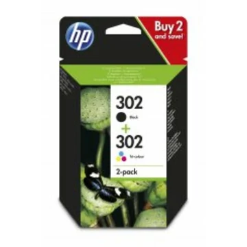 HP X4D37AE No.302 fekete+színes eredeti tintapatron multipack