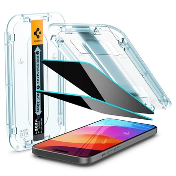 Spigen iPhone 15 Screen Protector EZ FIT GLAS.tR Privacy Transparency (2 Pack) Spigen iPhone 15 Screen Protector EZ FIT GLAS.tR Privacy Transparency (2 Pack)