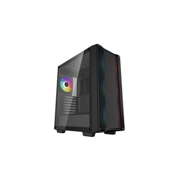 DeepCool CC560 ARGB V2 Tempered Glass Ház Fekete