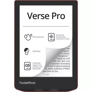 PocketBook Verse Pro PB634 6" E-book olvasó 8GB Passion Red