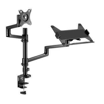 Gembird MA-DA-04 Desk mounted adjustable monitor arm with notebook tray 17"-32" Black Gembird MA-DA-04 Desk mounted adjustable monitor arm with notebook tray 17"-32" Black