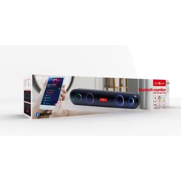 Gembird SPKBT-BAR400L Bluetooth Soundbar fekete LED fényeffektussal